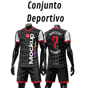 Conjunto Deportivo Tecido Poliéster cacharell Estampa Full Print    